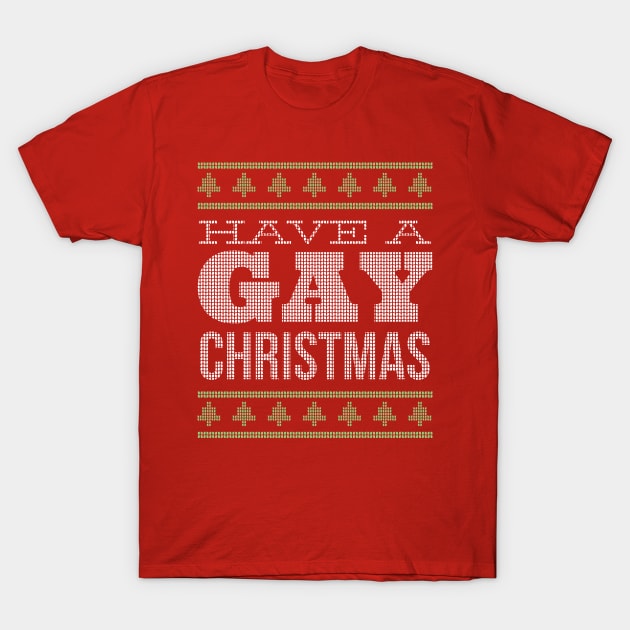 Gay Christmas T-Shirt by Christyn Evans